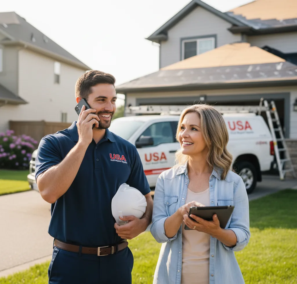 USA Roof Repair Experts customer support in Dubois